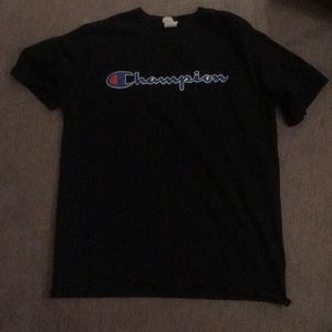 Champion logo shirt all black